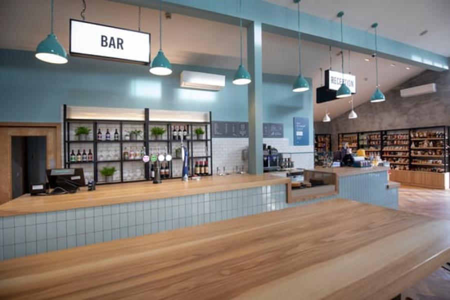 the bar at Delamere Forest Lodges