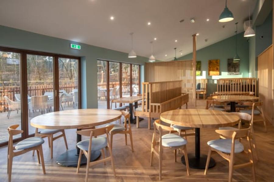the restaurant at Delamere Forest Lodges