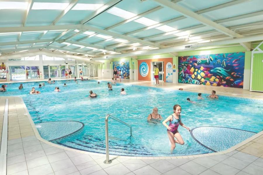 the indoor swimming pool for fund family holiays at Marton Mere Holiday Village in Blackpool