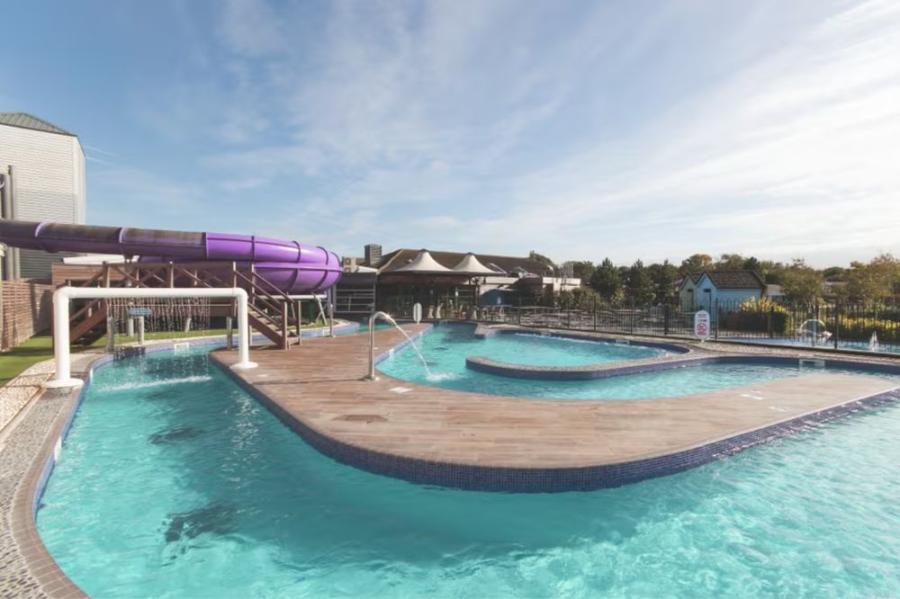 the lazy river at Marton Mere Holiday Village for action packed family holidays