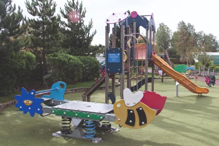 the massive adventure playground at Marton Mere Holiday Village