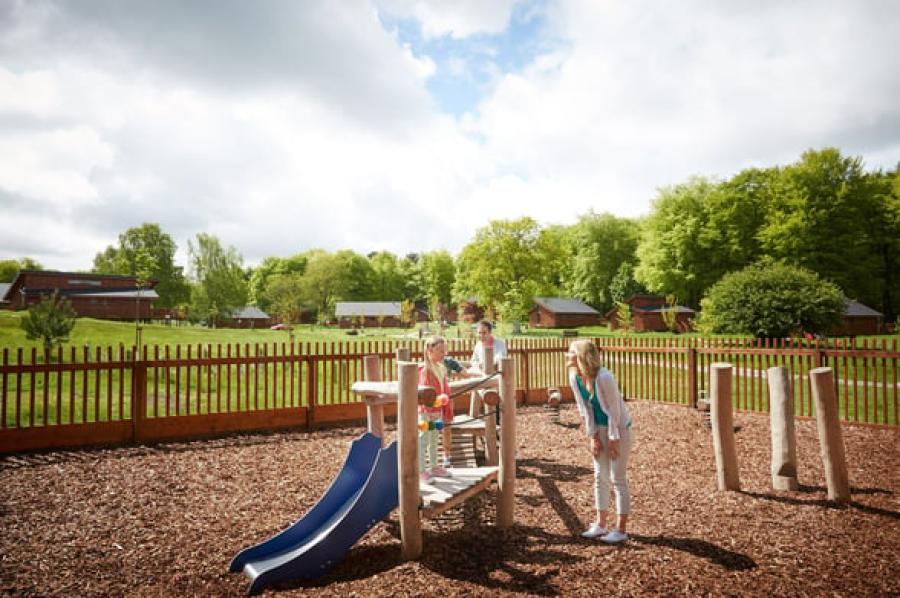 the advneture playground at Sherwood Forest lodge park