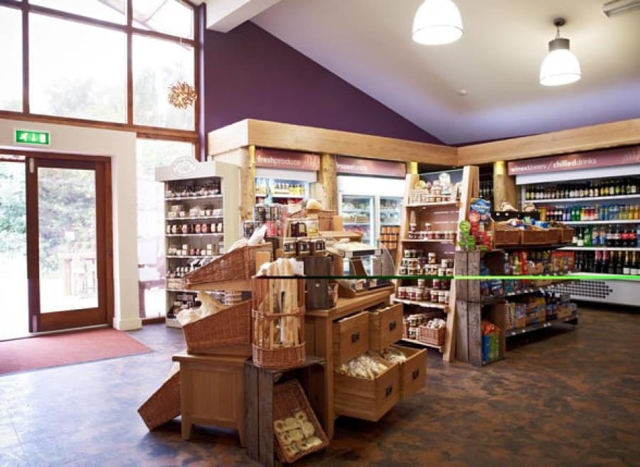 inside the shop at Sherwood Forest lodge park