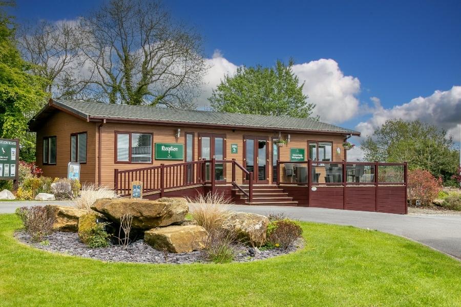 the reception at Ribble Valley Holiday Park