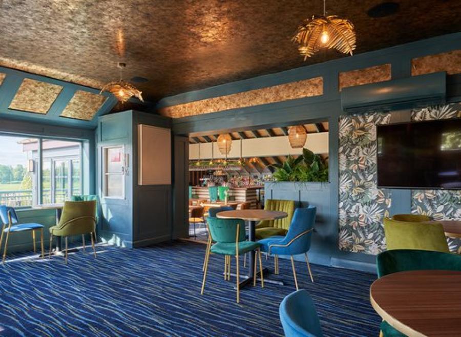 the bar on the holiday park