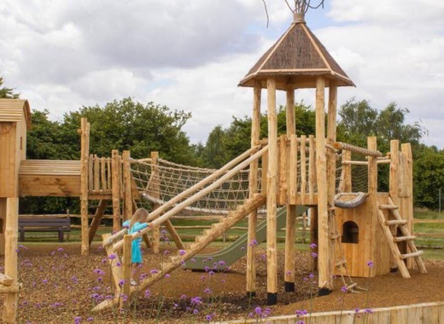 the kids adventure playground at Appletree Holiday Park