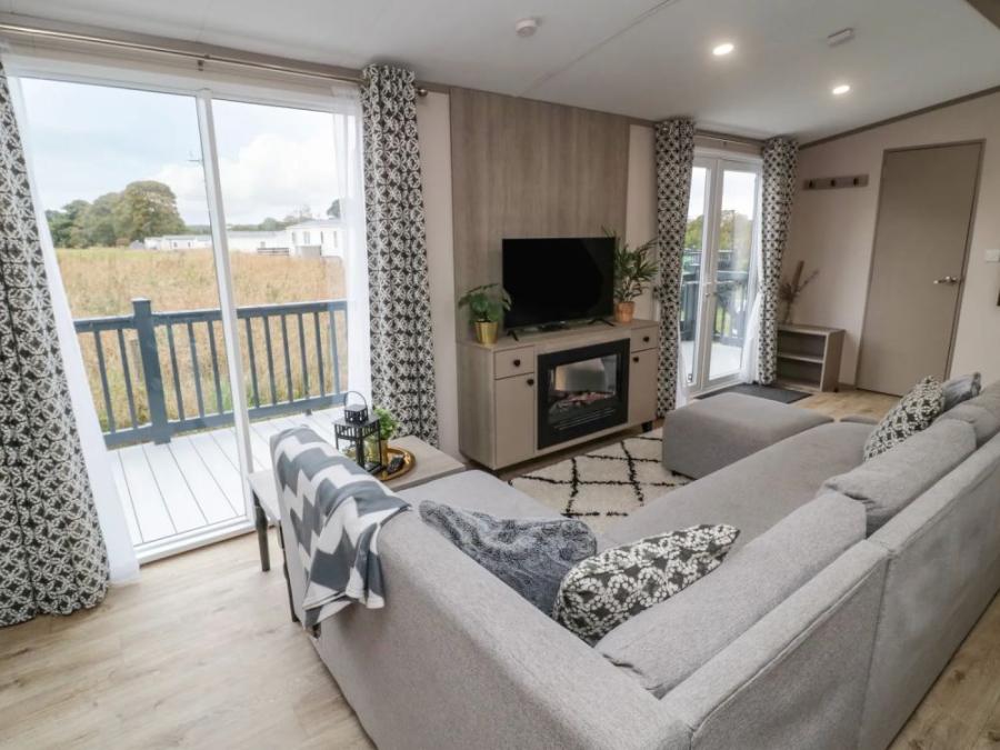 inside a luxury lodge at Bockenfield Country Holiday Park