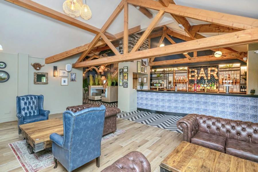 the bar at Brynteg Holiday Park