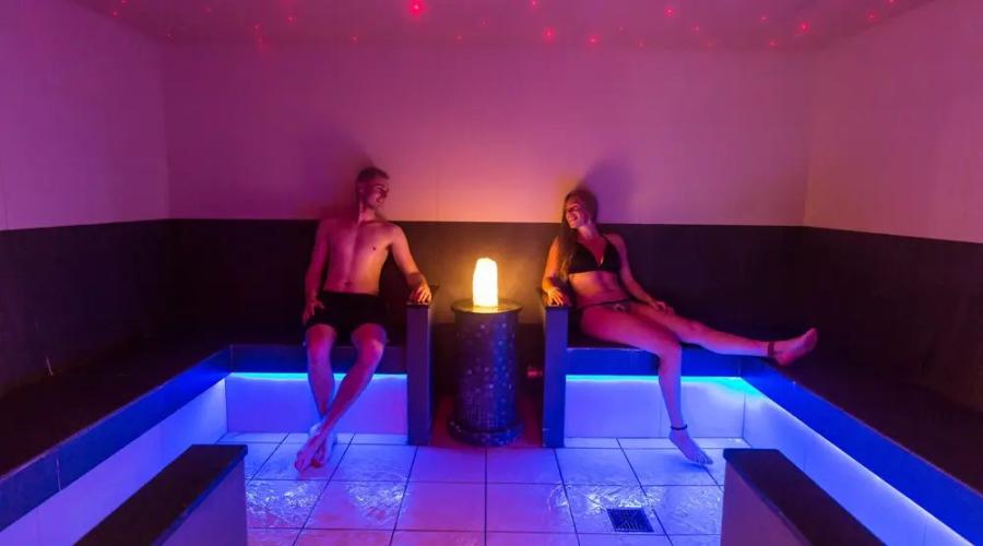 the steam room at Brynteg Holiday Park