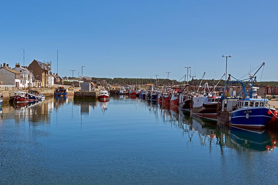 the harbour at Burghead