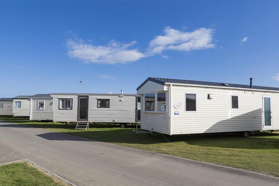 static caravans by the coast in Moray at Burghead Holiday Park in Scotland
