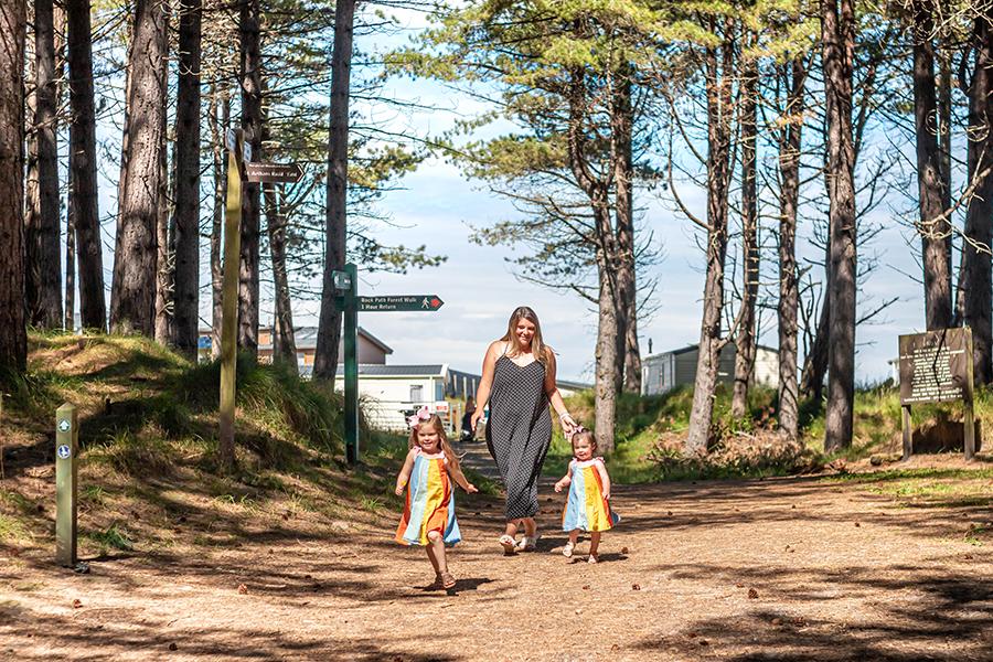 walking around Burghead Holiday Park