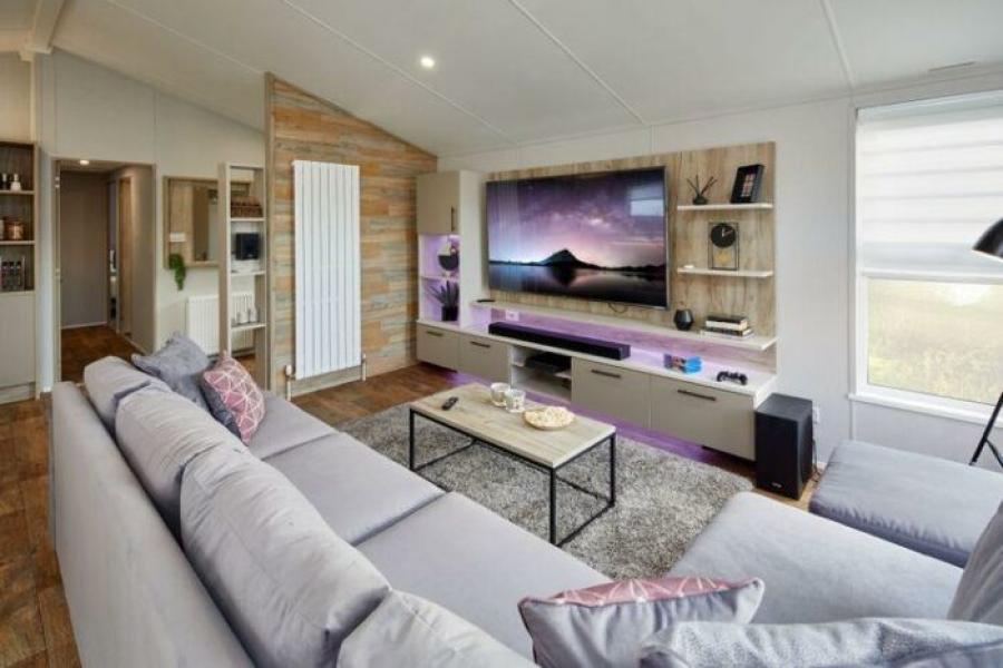 luxury lodge at Clumber Park near Worksop in Nottinghamshire