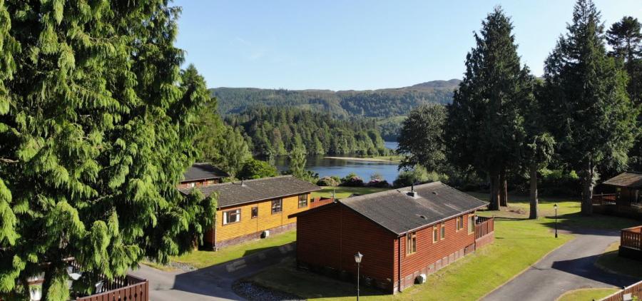woodland lodge holidays in Perthshire at Faskally Woods Holiday Park 