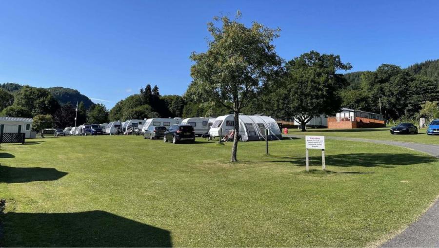 the touring caravan park with motorhome pitches at Faskally Woods Holiday Park