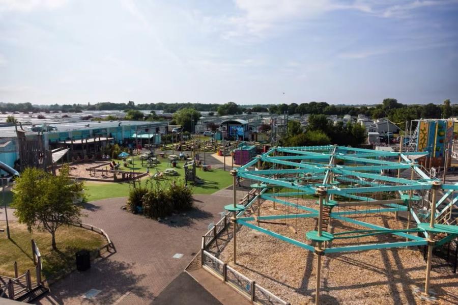 the full adventure village at Golden Sands Holiday Park Lincolnshire