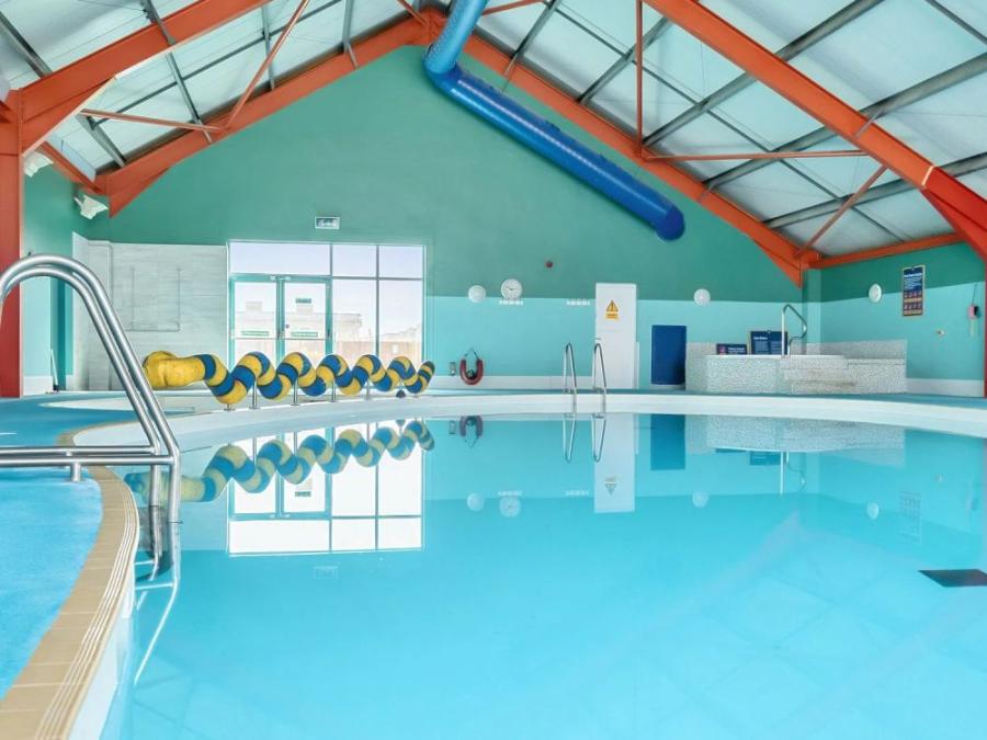 the indoor swimming pool at Hayling Island Holiday Park in Hampshire