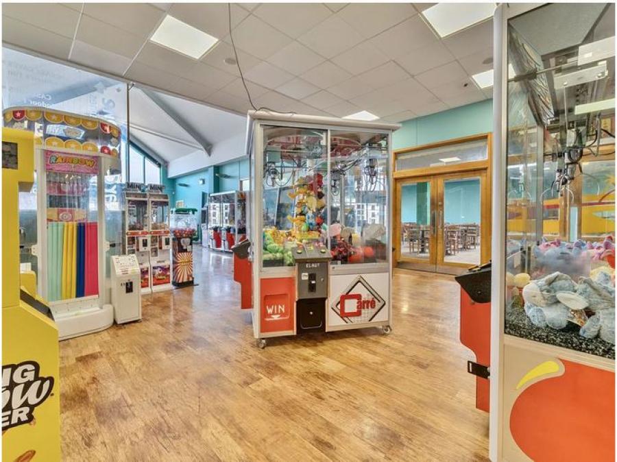 the amusement arcade at Hayling Island Holiday Park