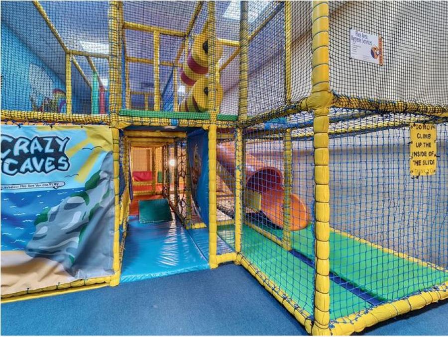 the indoor soft play area at Hayling Island Holiday Park