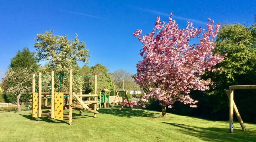 outdoor adventure playground at Malvern View Holiday Park