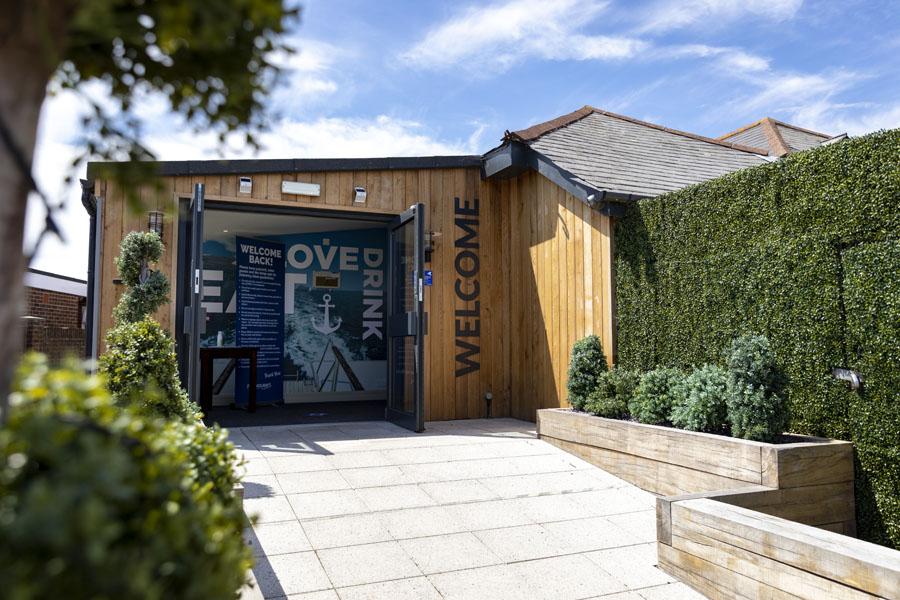 the enterance to the restaurant and bar at Solent Breezes Holiday Park