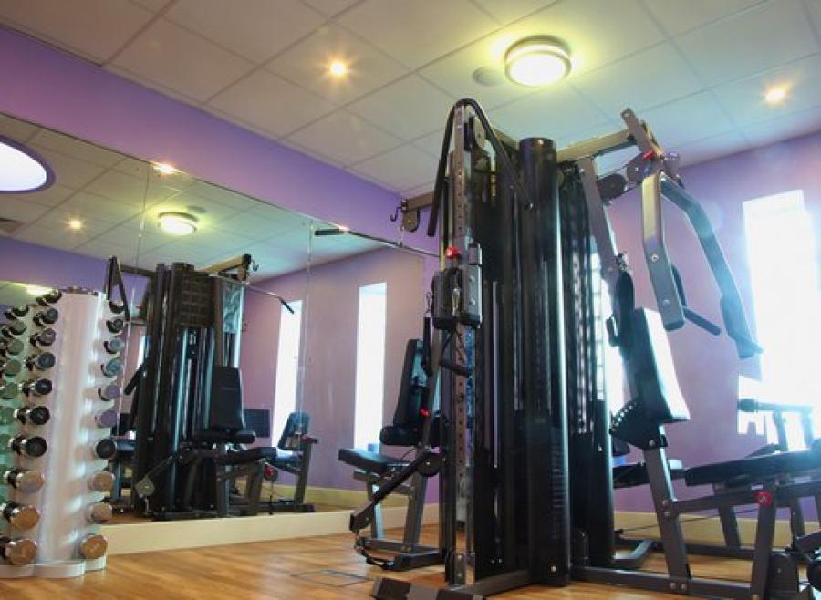 in the gym at Tattershall Lakes Country Park