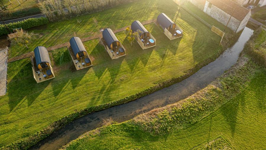 luxury glamping retreat in wells, somerset