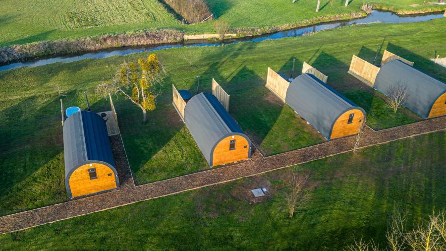 apple tree glamping pods in somerset near wells