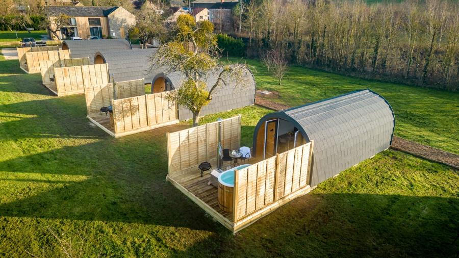 private, luxury glamping pods at apple tree glamping in wells