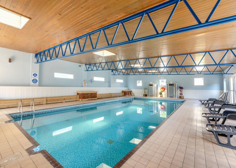indoor swimming pool at Brixham Holiday Park