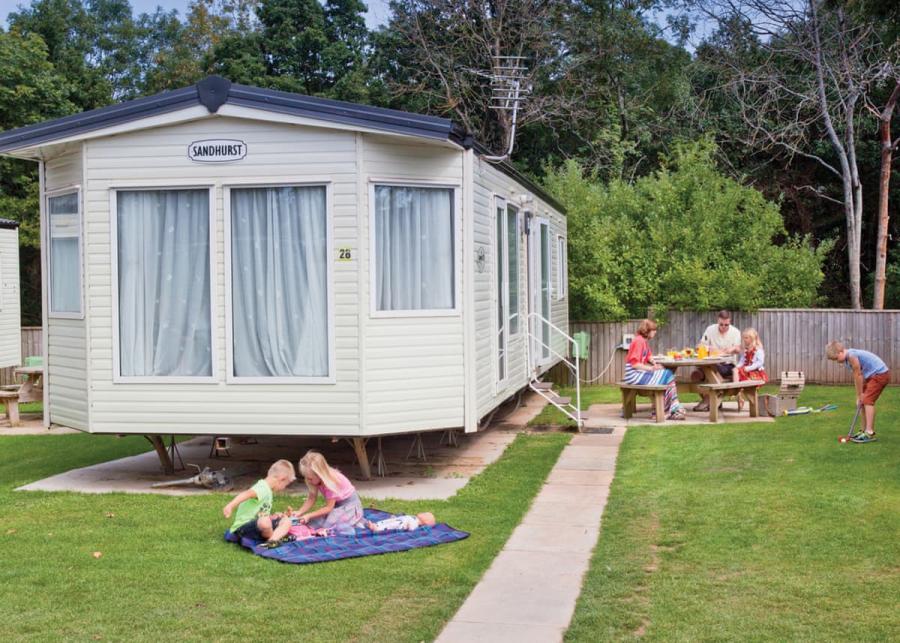 country caravan holidays in devon at Castle Brake Holiday Park