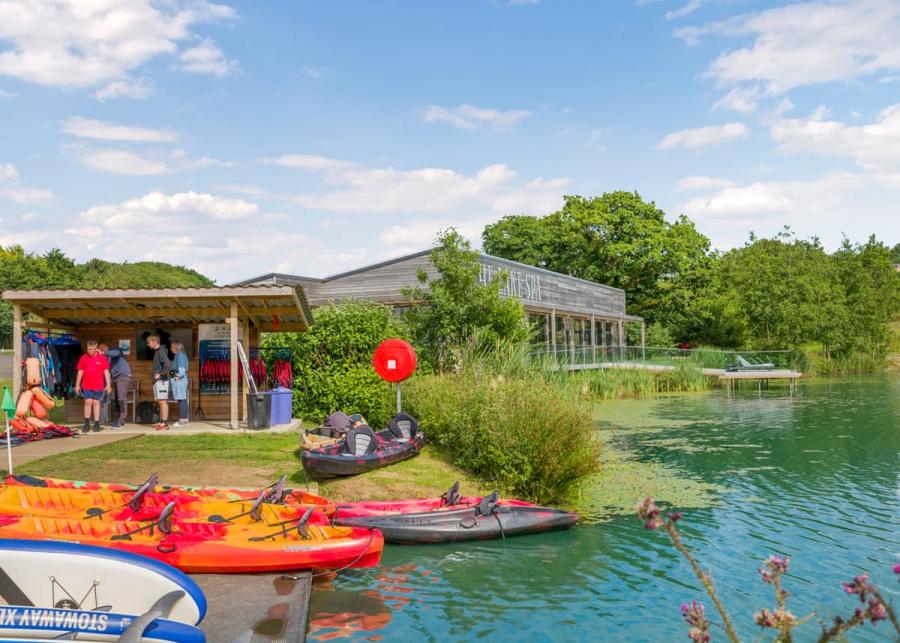 fun activities on the lakes at Clawford Lakes Resort and Spa
