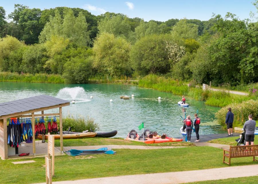 kayaking for kids at Clawford Lakes Resort and Spa