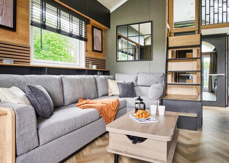 modern open plan living lodge breaks at cornish meadows holiday park
