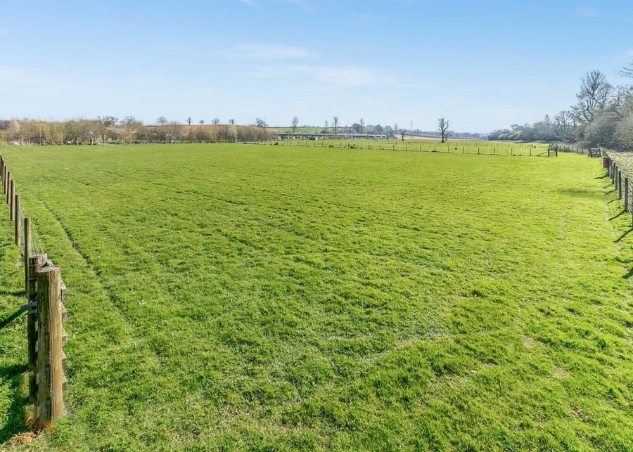 dog walking field at Crealy Resort