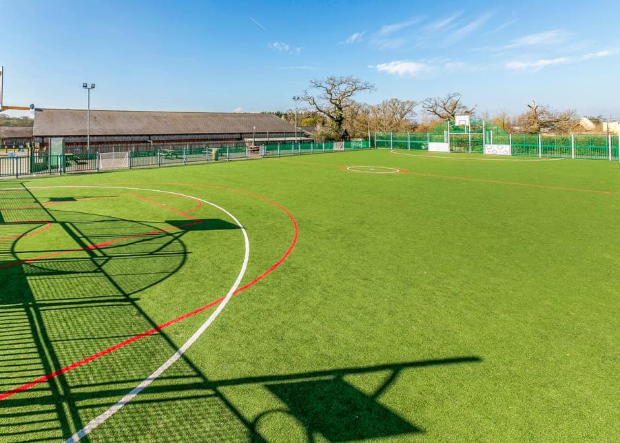 kids sports field at Crealy Resort