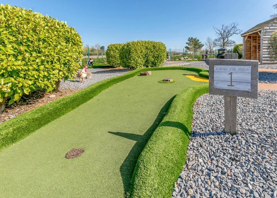 crazy golf course at Crealy Resort