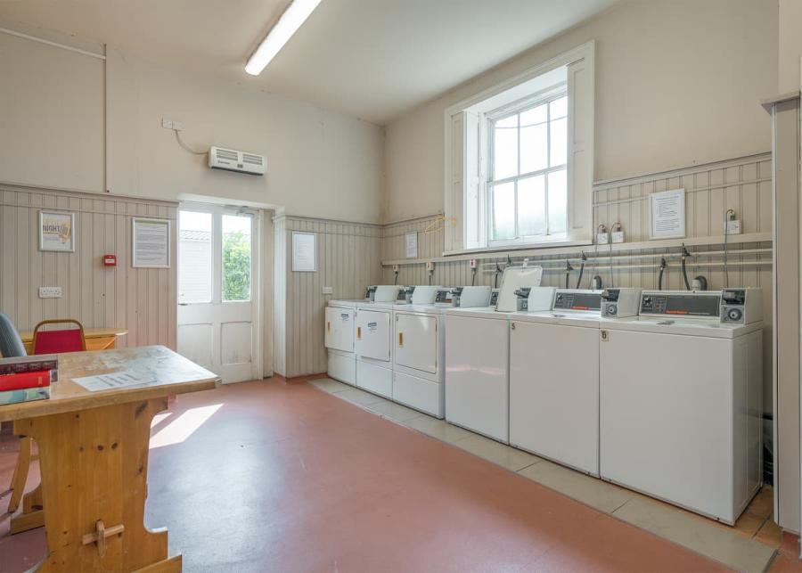 laundry room at crowhurst holiday park in battle sussex