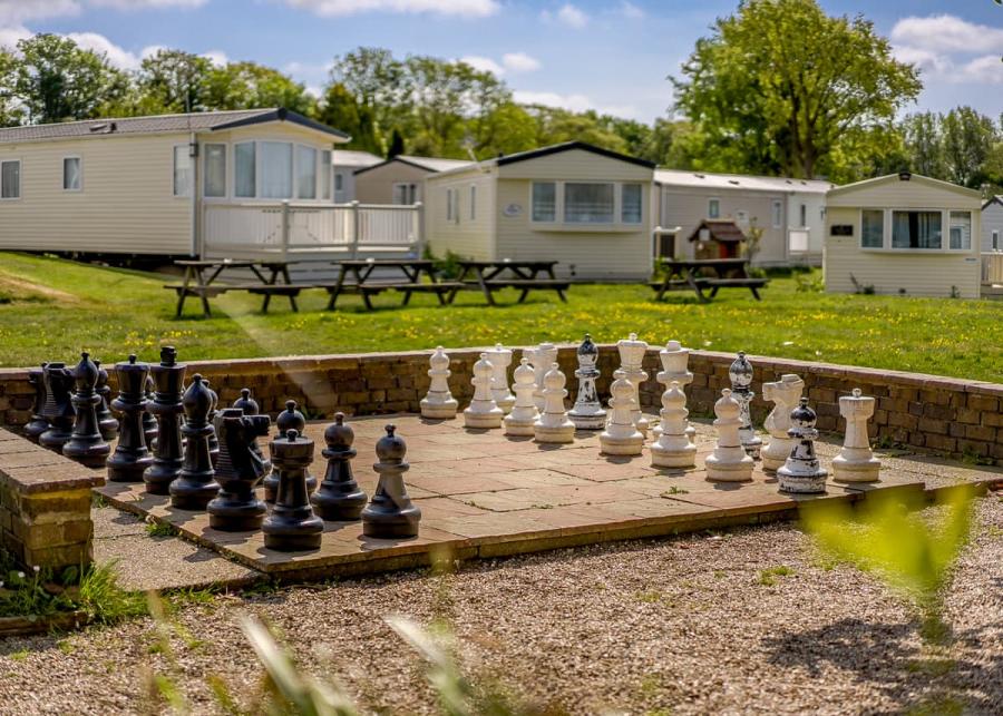 outdoor chess at crowhurst holiday park