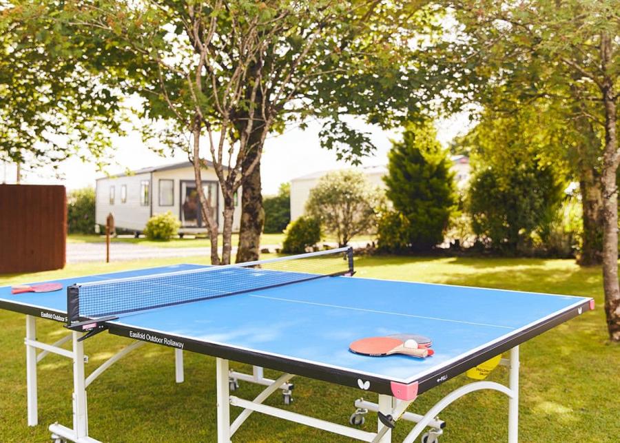 table tannis at Dartmoor View Holiday Park