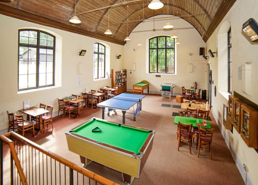 games room at doublebois cornwall