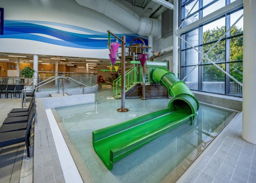 the water slides at Finlake Resort & Spa