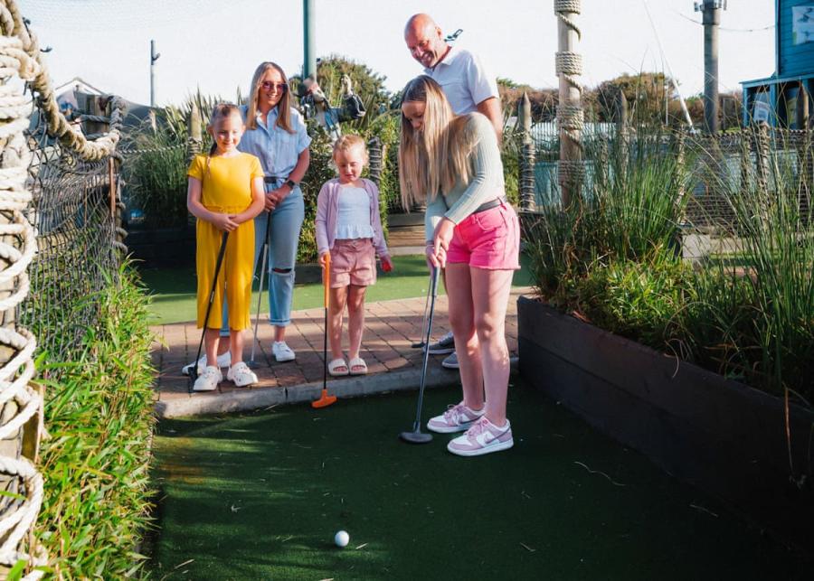 crazy golf at Golden Coast Holiday Park