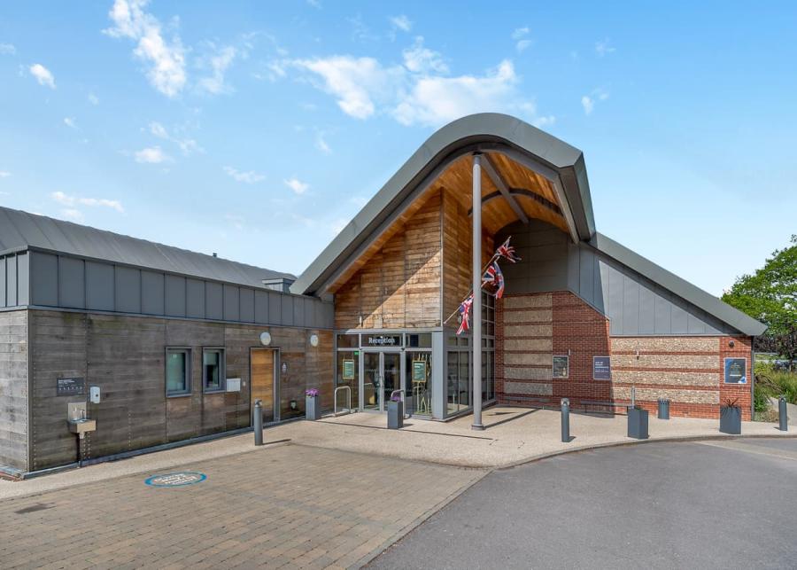 main clubhouse at Hawkchurch Resort and Spa