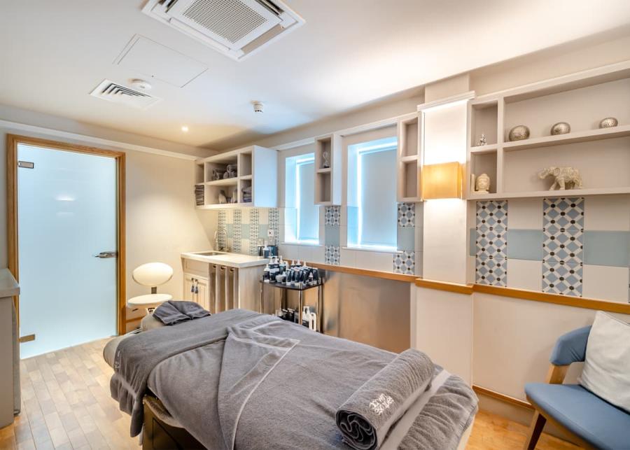 inside the spa at Hawkchurch Resort and Spa