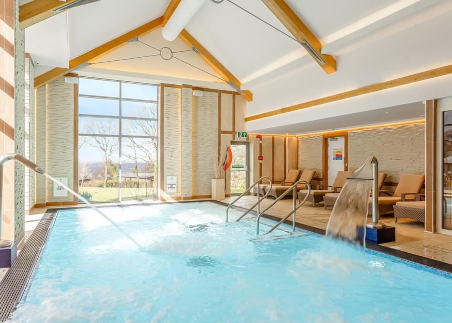 indoor swimming pool on the lodge park in Devon