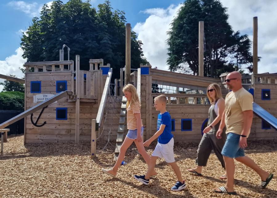 childrens play area at hendra near newquay
