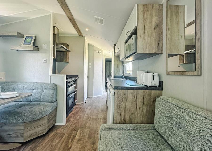 open plan living in a static caravan hendra