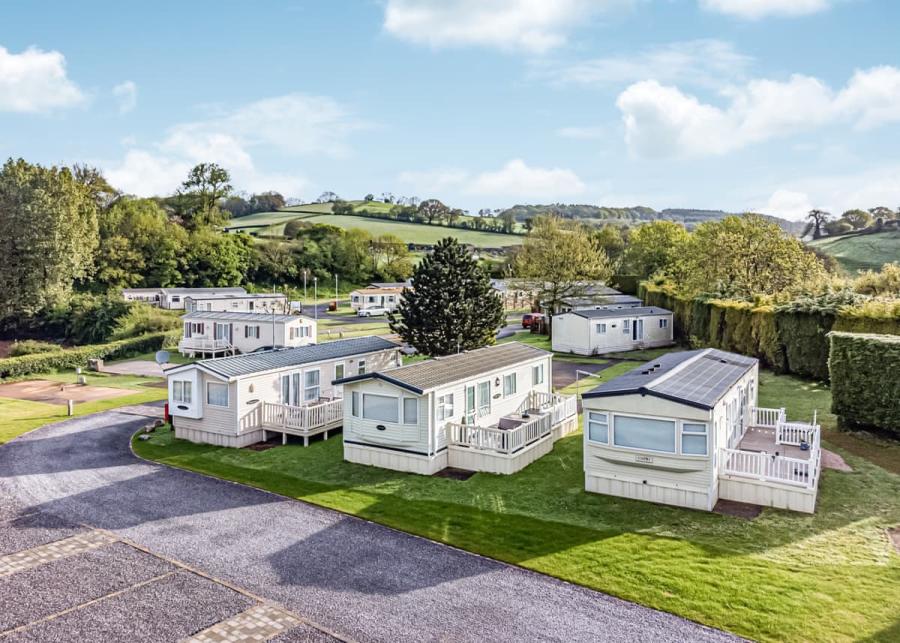 luxury static caravan holidays in south devon at Holmans Wood Holiday Park