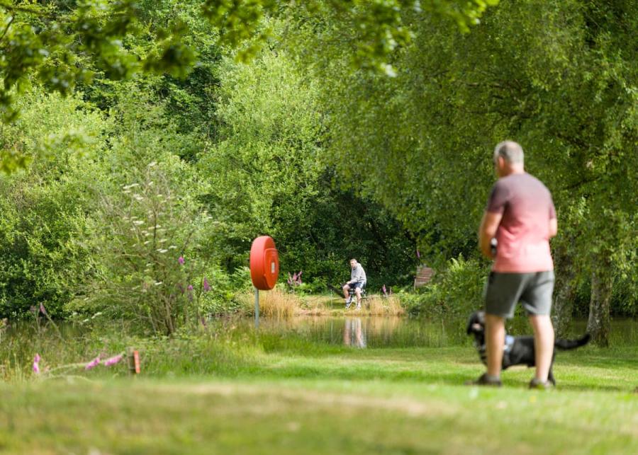 walkign around the lodge park in devon